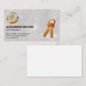 Onroerend goed Logo | Sleutels Visitekaartje (Voorkant / Achterkant)