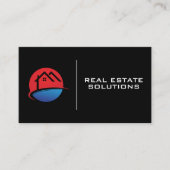 Onroerend goed Logo | Zwart Visitekaartje (Voorkant)