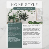 Onroerend goed maart Nieuwsbrief Promotie Flyer (Voorkant)