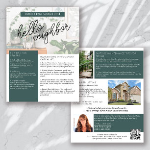 Onroerend goed maart Nieuwsbrief Promotie Flyer