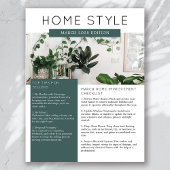 Onroerend goed maart Nieuwsbrief Promotie Flyer