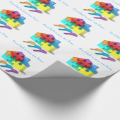 Onroerend goed, makelaar, makelaar in onroerend go cadeaupapier (Hoek)