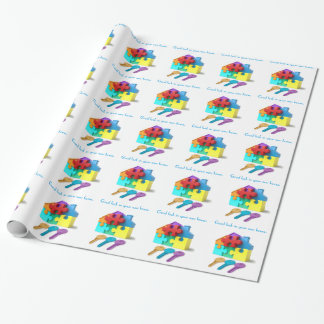 Onroerend goed, makelaar, makelaar in onroerend go cadeaupapier