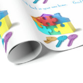 Onroerend goed, makelaar, makelaar in onroerend go cadeaupapier (Rol Hoek)