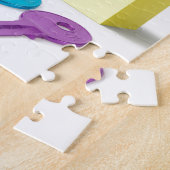 Onroerend goed, makelaar, makelaar in onroerend go legpuzzel (Zijkant)