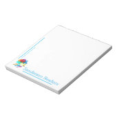 Onroerend goed, makelaar, makelaar in onroerend go notitieblok (Linkerzijde)