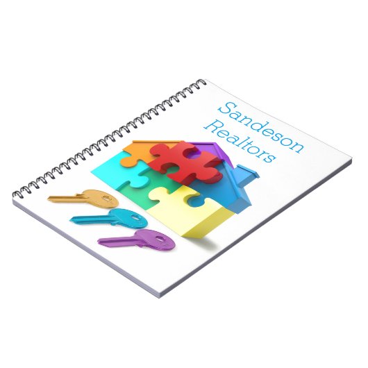 Onroerend goed, makelaar, makelaar in onroerend go notitieboek (Linkerzijde)