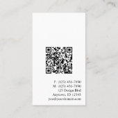 Onroerend goed, makelaar, makelaar Visitekaartje (Achterkant)