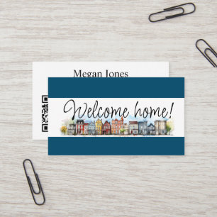 Onroerend goed, makelaar, makelaar visitekaartje