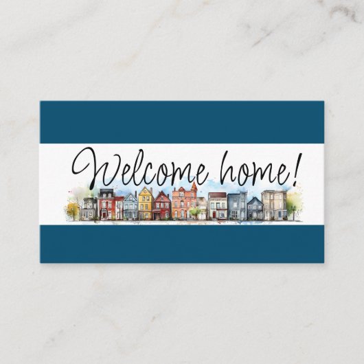 Onroerend goed, makelaar, makelaar visitekaartje (Voorkant)