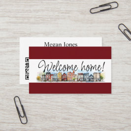 Onroerend goed, makelaar, makelaar visitekaartje