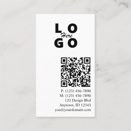 Onroerend goed, makelaar, makelaar Visitekaartje (Achterkant)