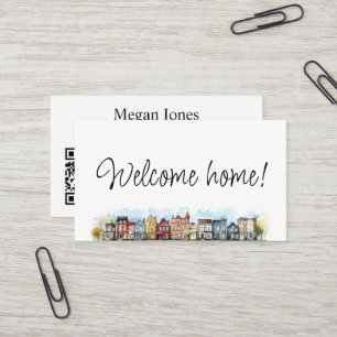 Onroerend goed, makelaar, makelaar visitekaartje