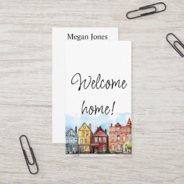 Onroerend goed, makelaar, makelaar visitekaartje