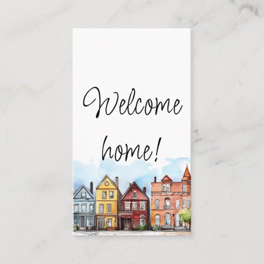 Onroerend goed, makelaar, makelaar visitekaartje (Voorkant)