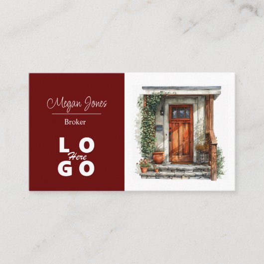 Onroerend goed, makelaar, makelaar Visitekaartje (Voorkant)