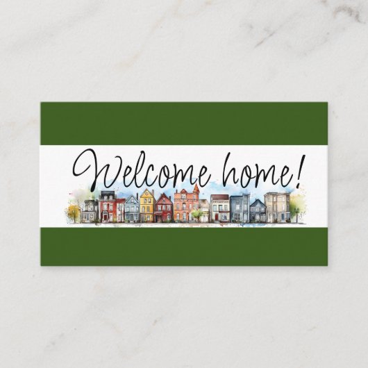 Onroerend goed, makelaar, makelaar visitekaartje (Voorkant)