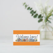 Onroerend goed, makelaar, makelaar visitekaartje (Staand voorkant)