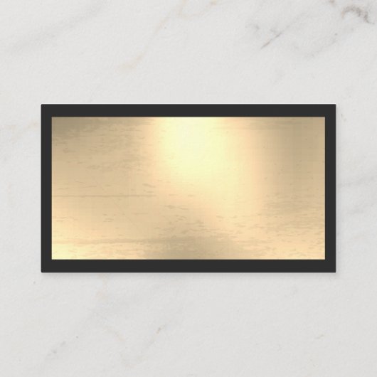 Onroerend goed | Metallic achtergrond met rand Visitekaartje (Achterkant)