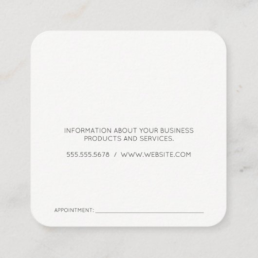 Onroerend goed Modern Logo Afsprakenkaartje (Achterkant)