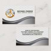 Onroerend goed Modern Logo | Gebouwen Visitekaartje (Voorkant / Achterkant)