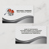 Onroerend goed Modern Logo | Home Zoeken Visitekaartje (Voorkant / Achterkant)