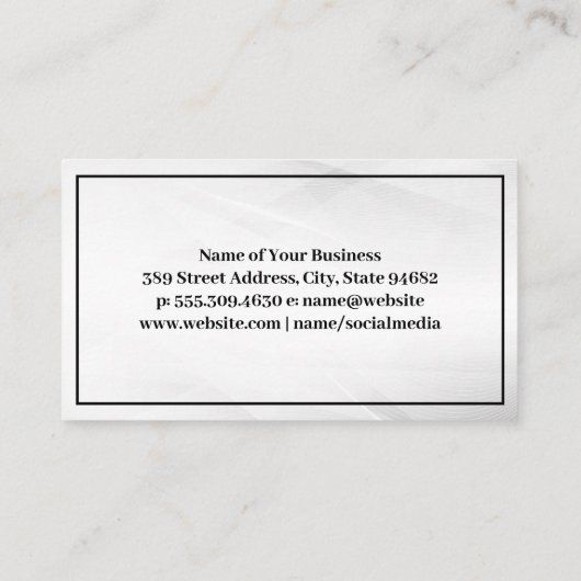 Onroerend goed Modern Logo Visitekaartje (Achterkant)