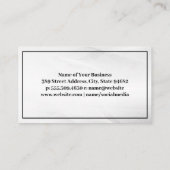 Onroerend goed Modern Silver Logo Visitekaartje (Achterkant)