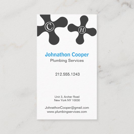 Onroerend goed Modern Waterverf Visitekaartje (Achterkant)