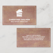 Onroerend goed | Moderne Logo thuis Visitekaartje (Voorkant / Achterkant)