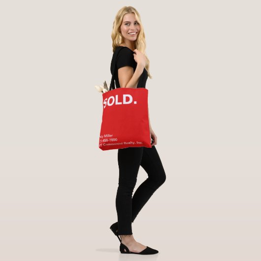Onroerend goed Moderne Marketing VERKOCHT Geperson Tote Bag (Op model)