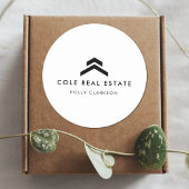 Onroerend goed | Moderne minimumverkoopprijs voor  Ronde Sticker