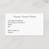 Onroerend goed Monogram Oranje Sunset to Zee Visitekaartje (Achterkant)