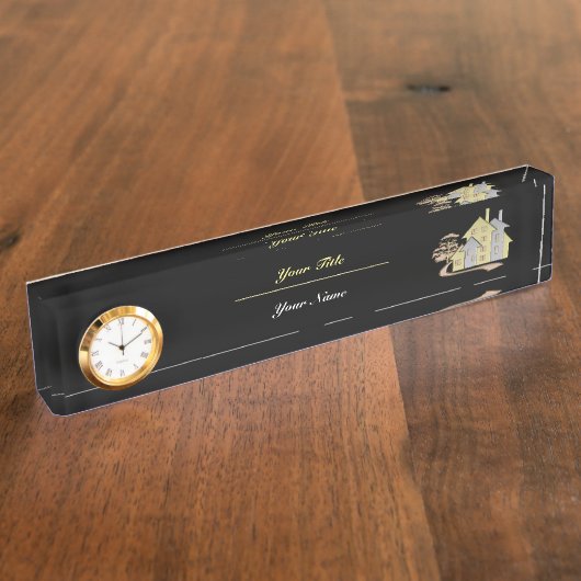 Onroerend goed naambordje (Zijkant)