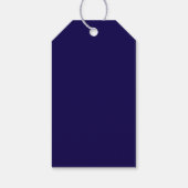 Onroerend Goed Navy Blauwe Huis Logo Moderne Makel Cadeaulabel (Achterkant)