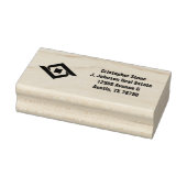 Onroerend Goed Navy Blauwe Huis Logo Moderne Makel Rubberstempel (Stempel)