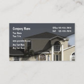 Onroerend goed - nieuw huis - bouw en verkoop visitekaartje (Voorkant)