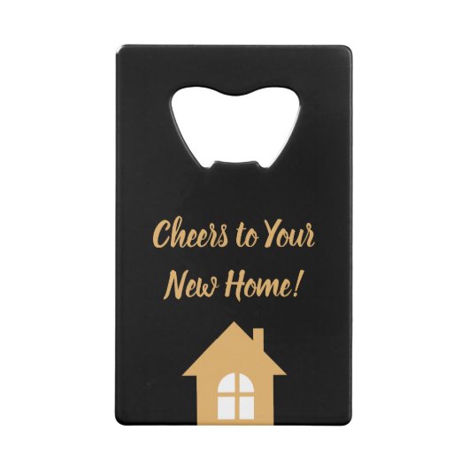 Onroerend goed Nieuw Huis Eigenaar Sluitingsgift Creditkaart Flessenopener (Achterkant)