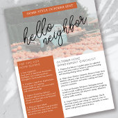 Onroerend goed Oktober Nieuwsbrief Promotie Flyer