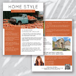 Onroerend goed Oktober Nieuwsbrief Promotie Flyer<br><div class="desc">Deze HOME STYLE vastgoedmarketing nieuwsbrief zal uw naamsbekendheid vergroten en nieuwe leads genereren. Het moderne ontwerp zal de aandacht trekken van uw potentiële klanten en hen laten weten dat u de vriendelijke,  deskundige makelaar bent.</div>