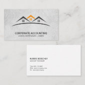 Onroerend goed | Ondernemend | vastgoedbelegging Visitekaartje (Voorkant / Achterkant)