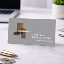 Onroerend Goed Ontwikkelaar Luxe Logo Grijs
