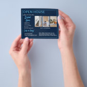 Onroerend goed Open House-Briefkaarten Flyer (Hand)