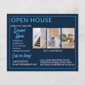 Onroerend goed Open House-Briefkaarten Flyer (Voorkant)