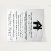 Onroerend goed Open House Event Welkom Wandkleed (Voorkant (horizontaal))