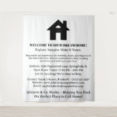 Onroerend goed Open House Event Welkom Wandkleed (Voorkant)