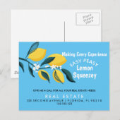 Onroerend goed Open House Lemon Pop per Briefkaart (Voorkant / Achterkant)