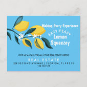 Onroerend goed Open House Lemon Pop per Briefkaart (Voorkant)
