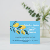 Onroerend goed Open House Lemon Pop per Briefkaart (Staand voorkant)