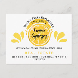 Onroerend goed Open House Lemon Pop per Briefkaart